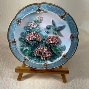 2000 Lena Liu  3D Crystal Daybreak 5th Issue in Morning Jewels Collectors Plate